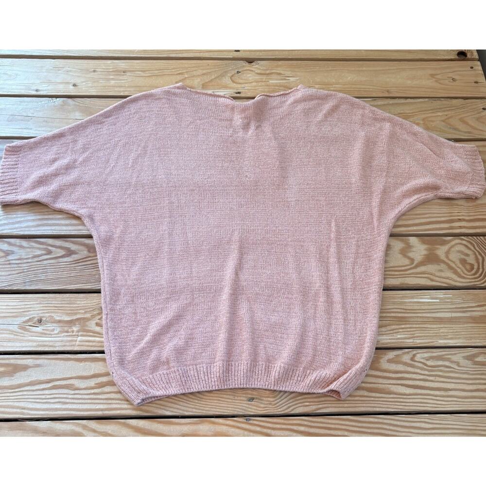 Northern Angel Anthropologie NWT Women’s Short Sleeve Sweater Size S Pink T6 - Picture 2 of 6
